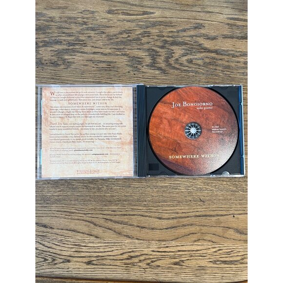 Joe Bongiorno Solo Piano CD Somewhere Within Whisperings Label - Picture 2 of 4
